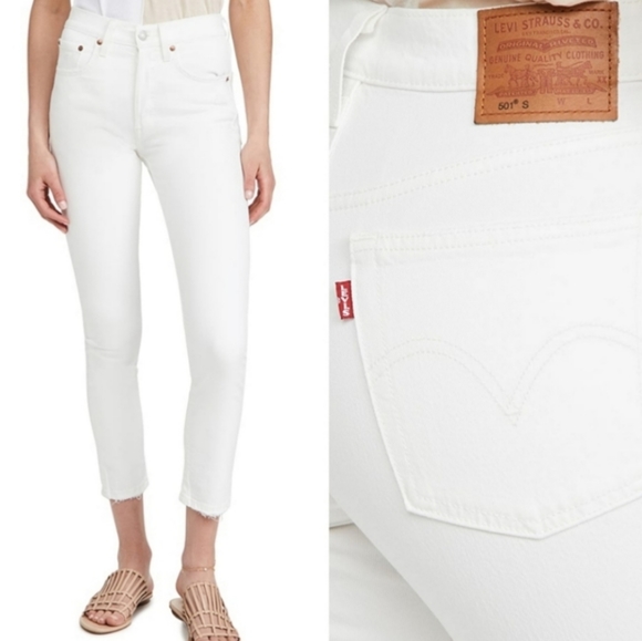 Levi's 501 Jeans Cloud Over White - Picture 4 of 14